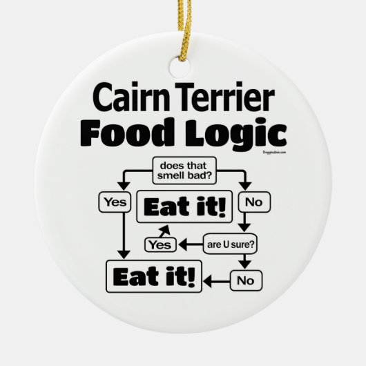 Cairn Food Logic Keramisch Ornament (Voorkant)