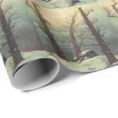 Cairn in Snow van Caspar David Friedrich Cadeaupapier (Rol Hoek)