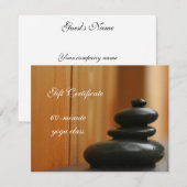 Cairn meditatie stenen cadeaubon (Voorkant / Achterkant)