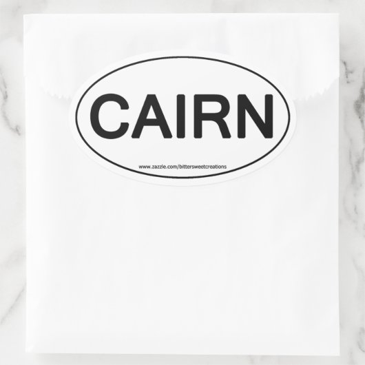 Cairn Oval Sticker (Tas)