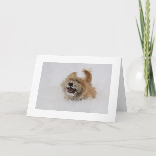 Cairn Pounce Feestdagen Kaart (Voorkant)