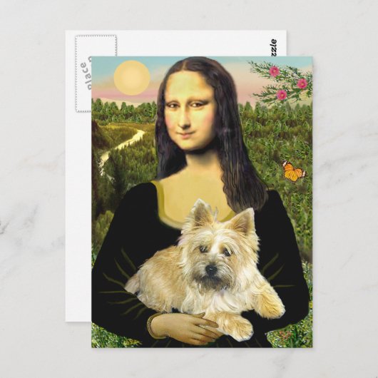 Cairn Terrier 23 - Mona Lisa Briefkaart (Voorkant / Achterkant)