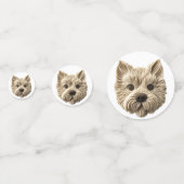 Cairn Terrier 3D geïnspireerd Confetti (Voorkanten)
