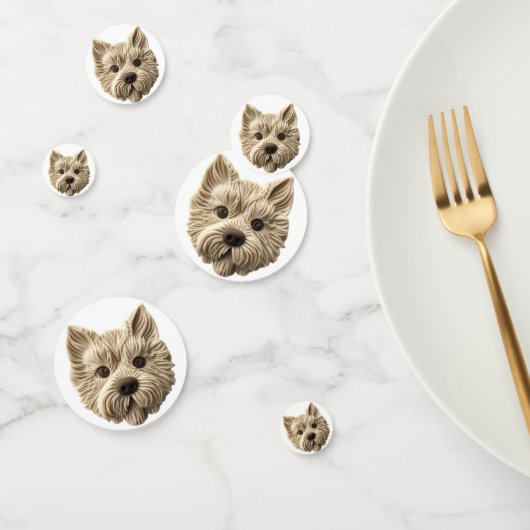 Cairn Terrier 3D geïnspireerd Confetti (Groep)