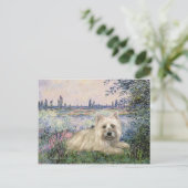 Cairn Terrier 4 - Aan de Seine Briefkaart (Staand voorkant)