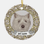 Cairn Terrier Aandenken sieraad Keramisch Ornament (Voorkant)