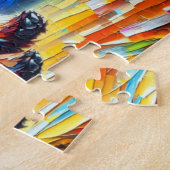 Cairn Terrier Acryl Kunst: Brindle Cairn Legpuzzel (Zijkant)