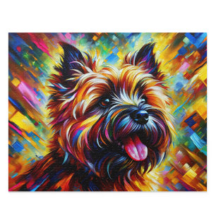 Cairn Terrier Acryl Stijl Kunst Wheaten Cairnie Legpuzzel