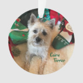 Cairn Terrier Acrylornament Ornament (voorkant)