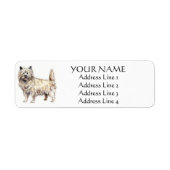 Cairn Terrier Adresetiketten Etiket (Voorkant)