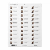 Cairn Terrier-adreslabels Etiket (Full Sheet)