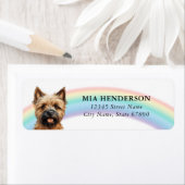 Cairn Terrier-adreslabels Etiket (Insitu)