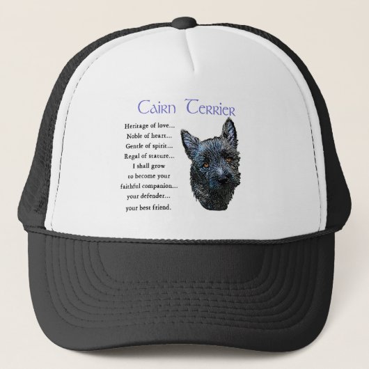 Cairn Terrier Art Gifts Trucker Pet (Voorkant)