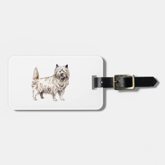 Cairn Terrier Bagagelabel (Voorkant horizontaal)