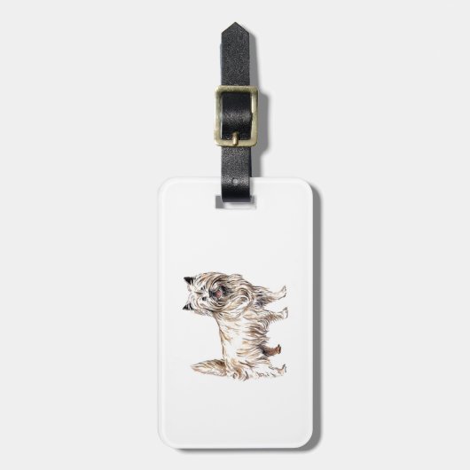 Cairn Terrier Bagagelabel (Voorkant verticaal)