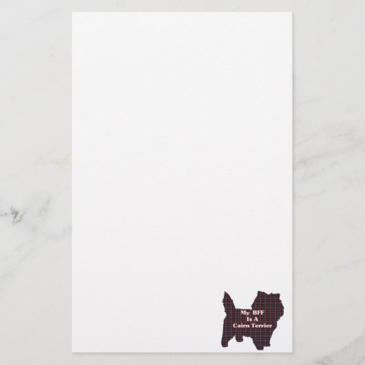Cairn Terrier BFF Briefpapier (Voorkant)
