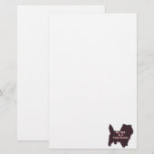 Cairn Terrier BFF Briefpapier (Voorkant / Achterkant)