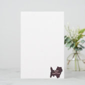 Cairn Terrier BFF Briefpapier (Staand voorkant)