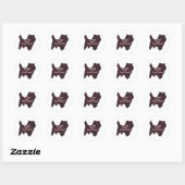 Cairn Terrier BFF Ronde Sticker (Vel)