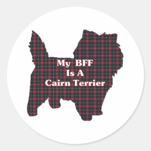 Cairn Terrier BFF Ronde Sticker