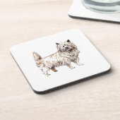 Cairn Terrier Bier Onderzetter (Linkerzijde)