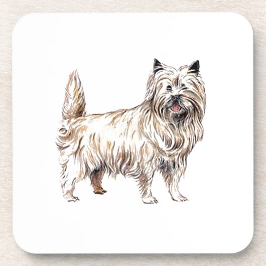Cairn Terrier Bier Onderzetter (Voorkant)