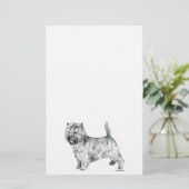 Cairn Terrier Briefpapier (Staand voorkant)