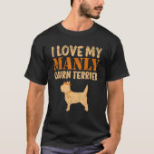 Cairn Terrier Canine Grappige Jongen Hond Pup Gesl T-shirt (Voorkant)