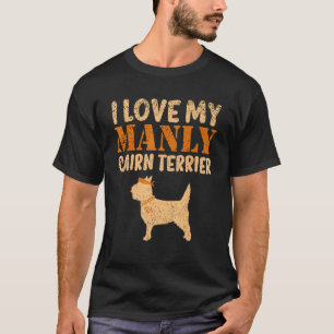 Cairn Terrier Canine Grappige Jongen Hond Pup Gesl T-shirt