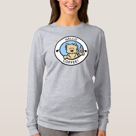 Cairn Terrier Coffee Lovers T-Shirt (Voorkant)