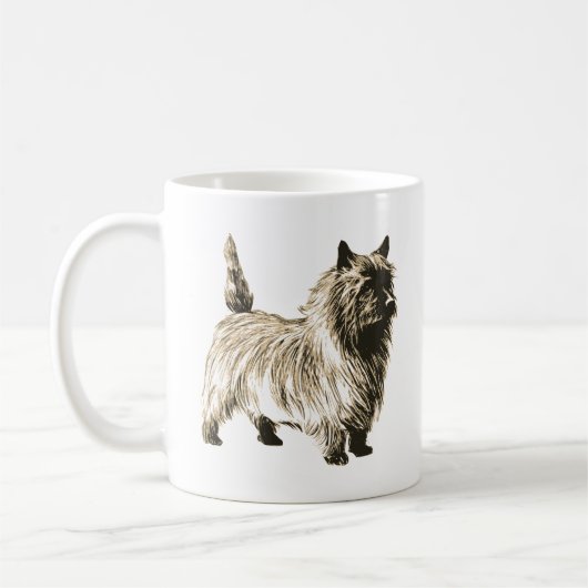 Cairn Terrier Coffee Mok (Links)
