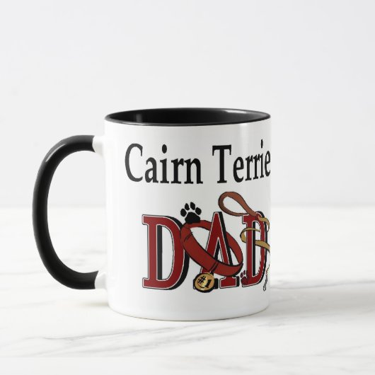 Cairn Terrier DAD Gifts Mok (Links)