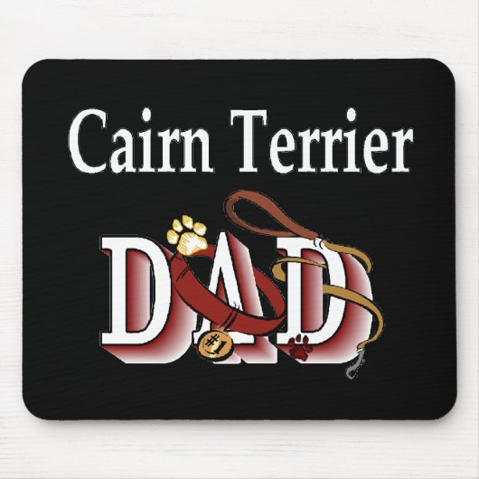 Cairn Terrier DAD Gifts Muismat (Voorkant)