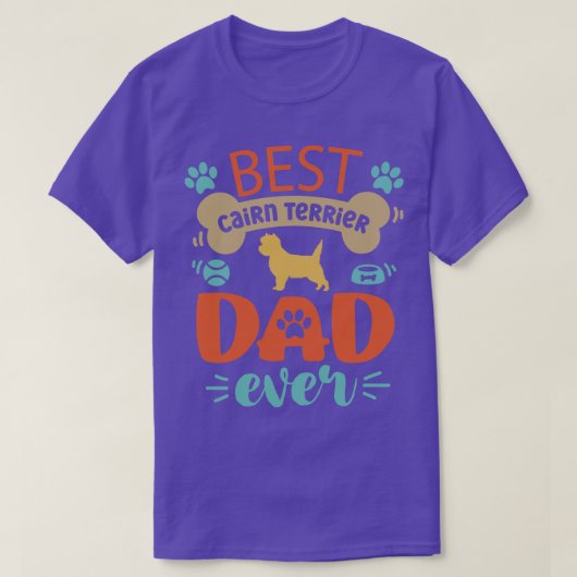 Cairn Terrier Dad T-shirt (Design voorkant)