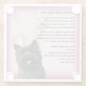 Cairn Terrier Design Mum Poem Onderzetter (Achterkant)