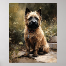 Cairn Terrier Dog Art Print Poster