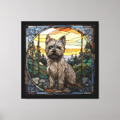 Cairn Terrier Dog Canvas Afdruk (Voorkant)