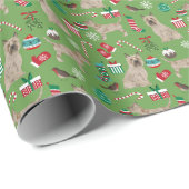 Cairn Terrier Dog Kerstmis Cadeaupapier (Rol Hoek)