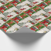 Cairn Terrier Dog Kerstmis Cadeaupapier (Hoek)