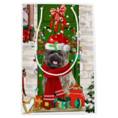 Cairn Terrier Dog Kerstmis Medium Cadeauzakje (Voorkant)
