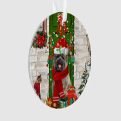 Cairn Terrier Dog Kerstmis Ornament (voorkant)