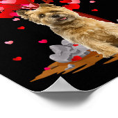 Cairn Terrier Dog Lover Heart Shape Cairn Terrier  Poster (Hoek)