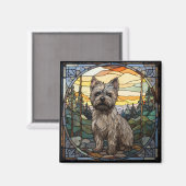 Cairn Terrier Dog Magneet (Voorkant / Achterkant)