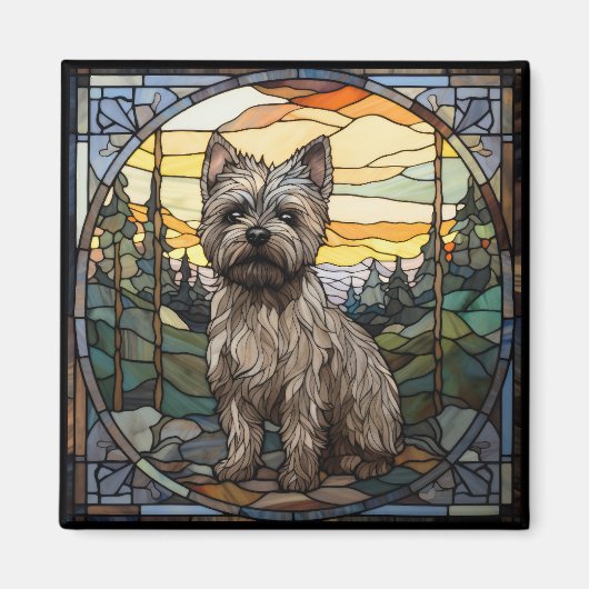Cairn Terrier Dog Magneet (Voorkant)