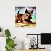 Cairn Terrier Dog Poster (Thuiskantoor)