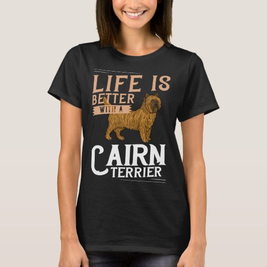 Cairn Terrier Dog  Puppies Owner   3 T-shirt (Voorkant)