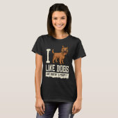 Cairn Terrier Dog Puppies Owner Lover T-shirt (Voorkant volledig)