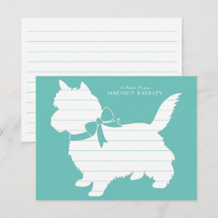 Cairn Terrier Dog Puppy Bedankkaart
