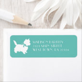 Cairn Terrier Dog Puppy Etiket (Insitu)