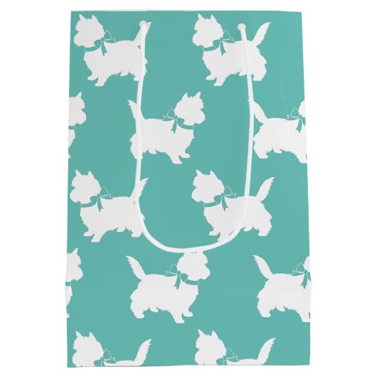 Cairn Terrier Dog Puppy Medium Cadeauzakje (Achterkant)